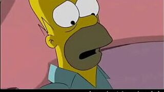 Гомер и Мардж трахаются всю ночь Симпсоны - порно видео