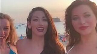 Клеа Готье по-быстрому после вечеринки на Ибице - порно видео