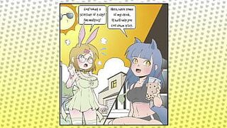 Одна соломинка. Сексуальный комикс, дубляж - порно видео