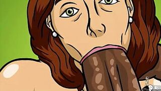 Милфа с большой попкой принимает несколько хуев - порно видео