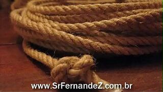 Очистка струн и лечение шибари (кинбаку, японское рабство) - порно видео